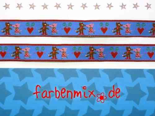 Webband Farbenmix Sweeny & Wolfi 15 mm