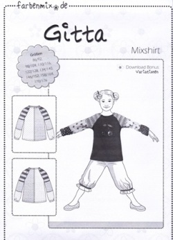 Farbenmix Schnittmuster GITTA - Mixshirt
