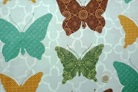 Benartex SONORA 3330-82 Schmetterlinge Blassgrün