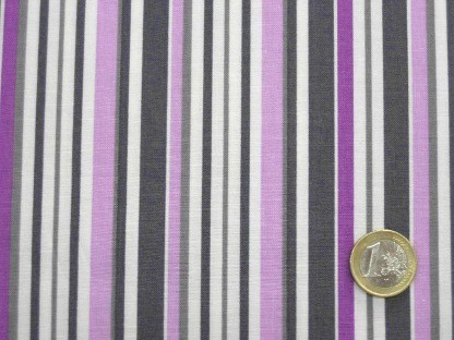 Windham Fabrics "Cleo" Streifen 37016 Grau Violett Weiß