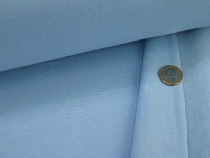 Dicker Sweatshirtstoff mit angerauter Rückseite 124.029 -5030 Hellblau