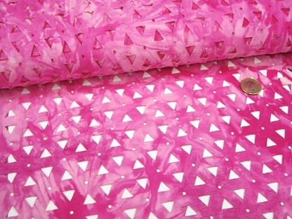 Viskosejersey "Tie Dye Laser Cut" SU8234-017 Pink