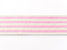 Baumwoll-Gurtband 40mm Steifen 41021 Weiß Rosa