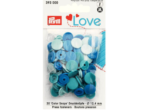 Prym Love Druckknöpfe Color Snap 12,4mm Mint Türkis Blau