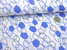 Musselin Doppelgaze Grafisch 129.258-3005 Weiß Blau