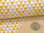 Viskose-Jacquardstrick Dreiecke 4009-03 Gelb Weiß