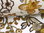 Strukturleder-Imitat floral Stickoptik 130.057-0801 Weiß Braun