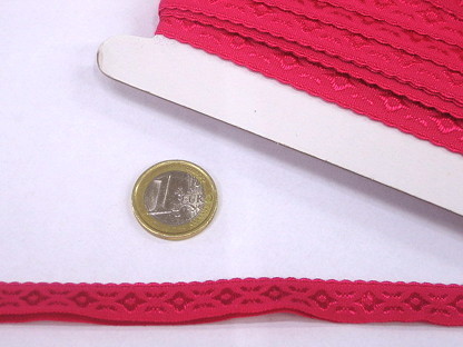 Gummifalzband 1cm mit Bogenkante 32522 Fuchsia