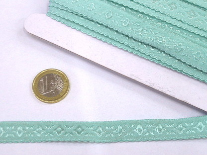 Gummifalzband 1cm mit Bogenkante 32524 Mint