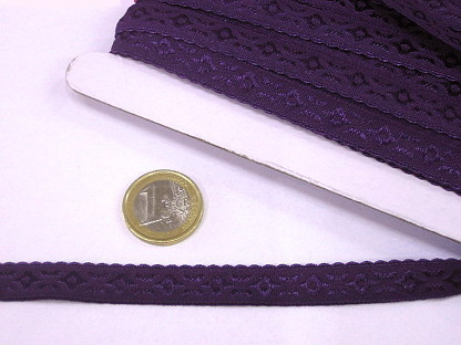 Gummifalzband 1cm mit Bogenkante 32528 Aubergine