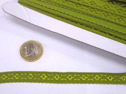 Gummifalzband 1cm mit Bogenkante 32523 Laubgrün