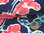 French Terry "Upside down" floral 131.802-3009 Blau