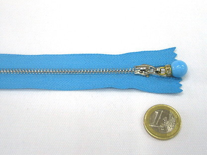 20 cm Fashion-Reißverschluss "Fantaisie" Perle 1941-833 Hellblau
