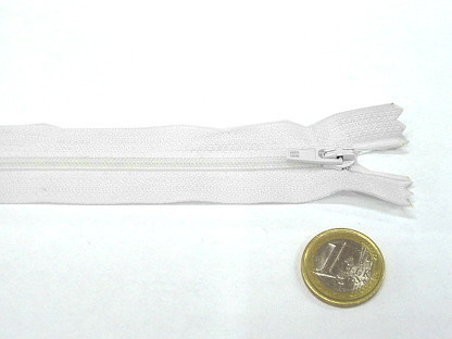 20 cm Reißverschluss fein "Pantalon Jupe" 1901-501 Weiß