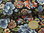 Leichter Viskosedruck floral 703.138-3011 Schwarz Orangerot
