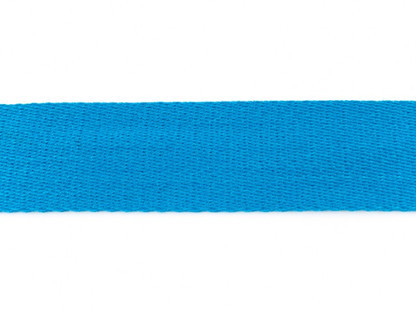 Baumwoll-Gurtband 40mm Uni 42298 Aquablau