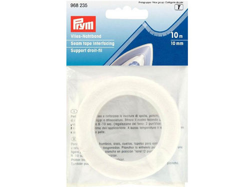 RPYM Vlies-Nahtband zum Aufbügeln 10mm Weiß