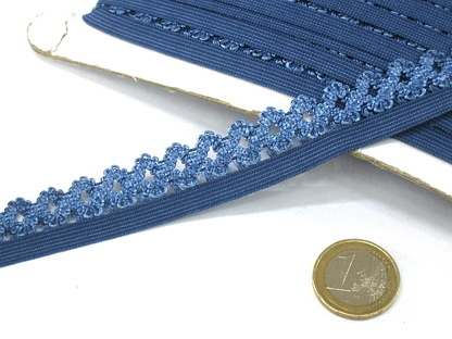 Elastische Abschlussspitze 20mm 44354 Jeansblau