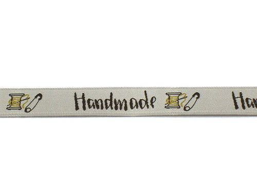 Webband "Handmade" 10mm 198092-016 Grau