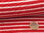 70 cm Umfang Feinstrickbündchen Querrippe 131.260-5019 Rot Weiß