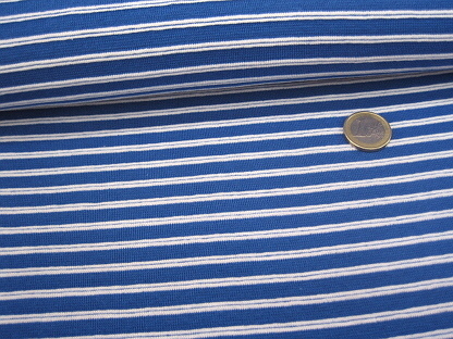 70 cm Umfang Feinstrickbündchen Querrippe 131.260-5027 Blau Weiß