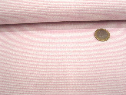 70cm Umfang Feinstrickbündchen Ringel RS0231-232 Rosa Weiß