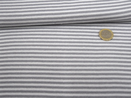 70cm Umfang Feinstrickbündchen Ringel RS0231-063 Grau Grau
