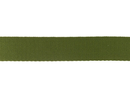 Baumwoll-Gurtband 40mm Uni 184147 Olivgrün