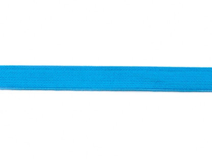 Farbiges Gummiband "Color-Line" Uni 15mm 40673 Aquablau