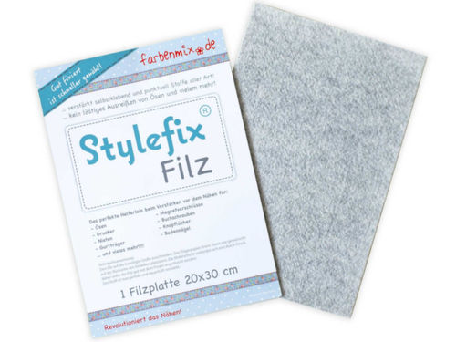 Farbenmix "Stylefix Filz" Klebefilzplatte 20x30 cm Weiß