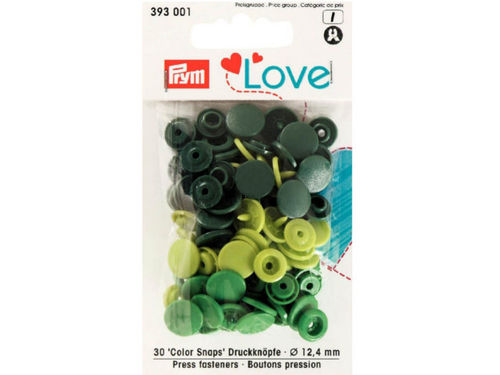 Prym Love Druckknöpfe Color Snap 12,4mm Grün