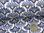 Leinen-Viskose-Gewebe Fächerblumen 09379.002 Weiß Blau