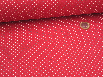 Beschichtete Baumwolle "Petit Dot" C4948.004 Rot