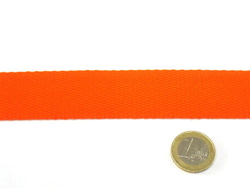 Weiches Baumwoll-Gurtband 30mm Fb.083 Orange