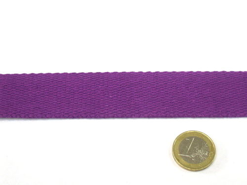 Weiches Baumwoll-Gurtband 30mm Fb.089 Lila