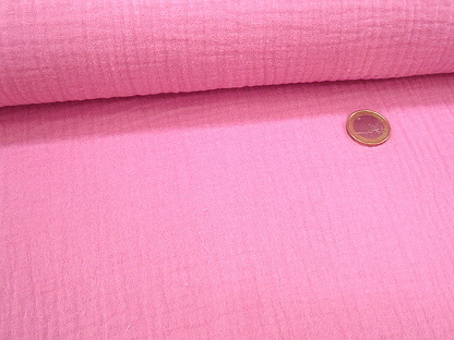 Musselin "Bambino Uni" Uni KC8191-017 Pink