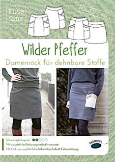 Firlefanz Papier-Schnittmuster "Wilder Pfeffer" Damenrock