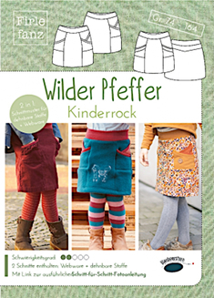 Firlefanz Papier-Schnittmuster "Wilder Pfeffer" Kinderrock