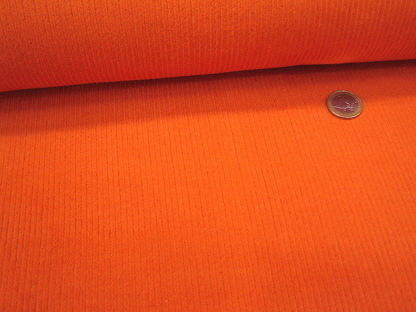 Baumwoll-Stretchcord washed 8W Uni 07027.013 Orange