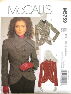McCall's Papierschnittmuster M5759-D5 "Jacket and Belt"