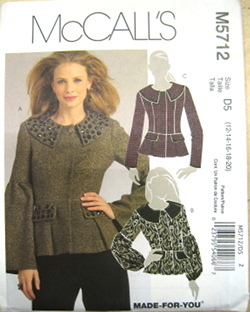 McCall's Papierschnittmuster M5712 "Lined Jacket"