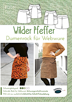 Firlefanz Papier-Schnittmuster "Wilder Pfeffer - Webware" Damenrock