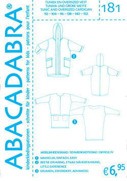 ABACADABRA Papierschnittmuster Nr. 181 Tunika - Jacke