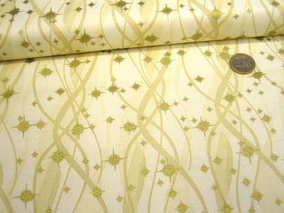 Exclusivley Quilters "Enchanted Christmas" 60809-96 Creme Gold