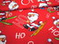 Baumwoll-Weihnachtsdruck "Santa Sports" 3675/519 Rot