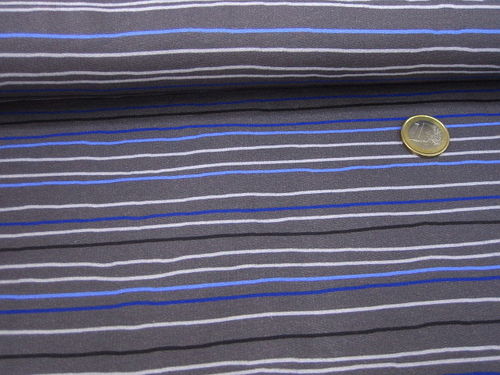 REST Hilco Wintersweat "Stripe 3" A 4463/130 Grau Blau