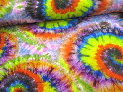 Musselin "Tie Dye" Rainbow Batik K44037-240 Multi