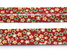 Baumwoll-Schrägband Weihnachten Sterne 002-018 Rot