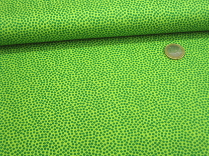 Baumwolldruck "Dotty" Pünktchen 100601 Hellgrün Grün